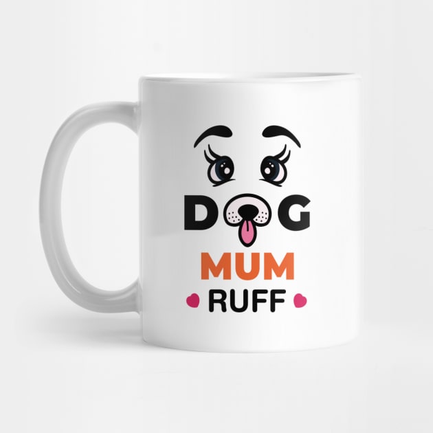 Dog mum mug top